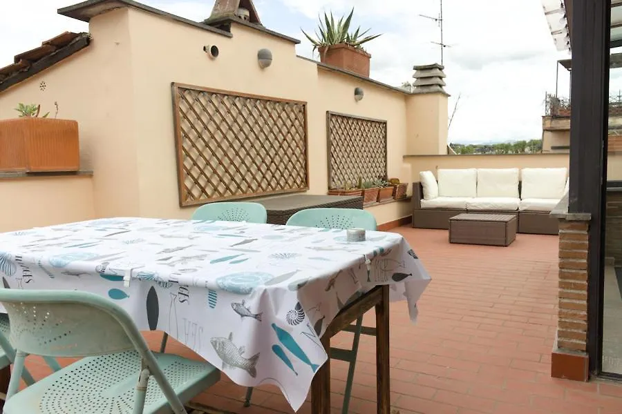 Apartment Stylish Penthouse With Terrace In Trastevere Rome